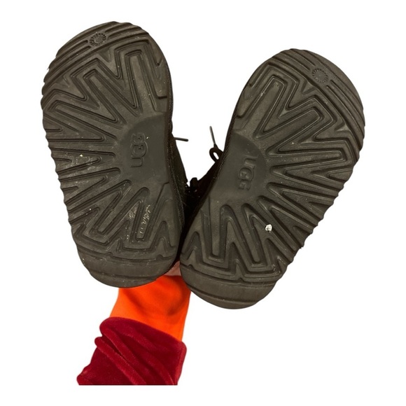 UGG Black Suede Kids Boots - Picture 6 of 7